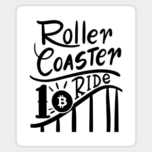 Bitcoin Roller Coaster Ride Sticker